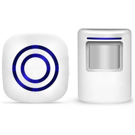 KZQ Alarma con detector de movimiento, detectores de movimiento infrarrojos - Sensor de alarma inalámbrico Detector de movimiento
