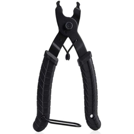 KZQ Alicates para cadena de bicicleta, alicates para cadena faltante, 2 en 1, abridor, cerrador y removedor de cadena, herramienta para cadena de bicicleta compatible con todas las cadenas de repa