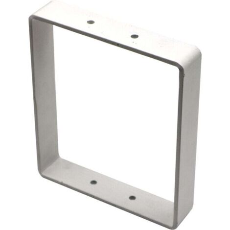 KZQ Amig - Soporte rectangular para estantería industrial 400 x 300 Hierro Color: Negro mate Estante de esquina Soporte metálico negro