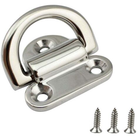 KZQ Anclaje de acero inoxidable con anilla en D y ojal plegable para riel marino SUS316