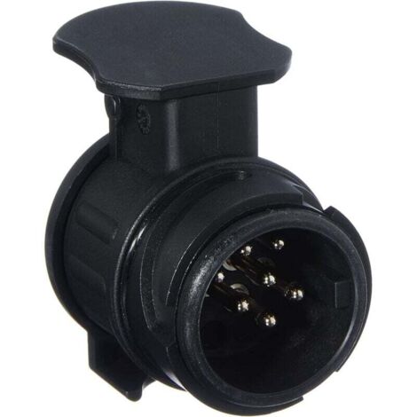 KZQ Automotive 300100320113 Adaptador para conectar una toma de vehículo de 13 pines y una toma de 7 pines a un remolque o portabicicletas