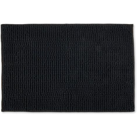 KZQ Badematte Soft Touch, rutschfest, Nero, 40 x 60 cm