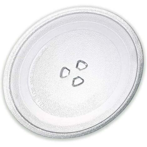 KZQ Bandeja giratoria universal de cristal para microondas, compatible con varios modelos, diámetro 245 mm, apta para modelos y marcas reales