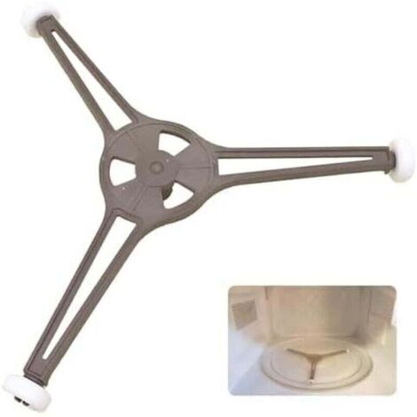 KZQ Bandeja trípode universal para microondas, bandeja giratoria para microondas, soporte giratorio universal para microondas, soporte con ruedas para microondas