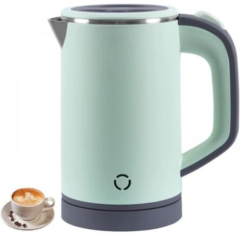 KZQ Bollitore da viaggio piccolo da 800 ml, Bollitore da viaggio, Bollitore portatile da 5 minuti, Mini bollitore da campeggio, Silenzioso, Bollitore da viaggio in acciaio inossidabile, Bollitore da v