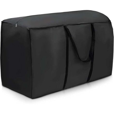 KZQ Bolsa impermeable para guardar cojines de jardín, tela Oxford 210D, para exteriores, impermeable, anti-UV, para patio (116 x 47 x 51 cm)