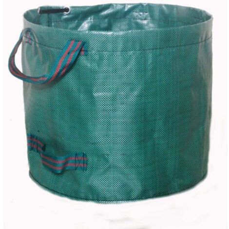 KZQ Bolsa reutilizable para desechos de jardín de 16 galones, 17.8" x 15", plegable y resistente, con asas reforzadas.