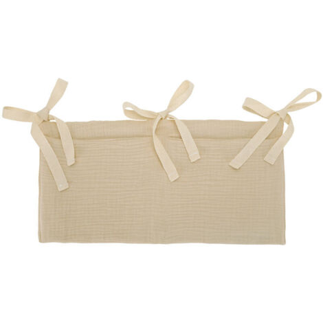 2 Borse Portaoggetti Da Parete In Cotone E Lino Con Ganci Adesivi – Organizer Da Scrivania E Cucina, 22x9.5x38 Cm