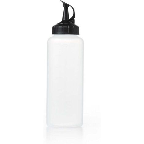 KZQ Botella exprimible para decoración - Botella para salsa - Transparente
