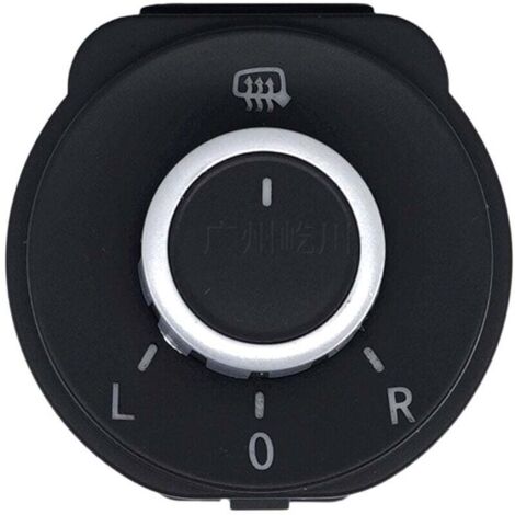 KZQ Botón de interruptor de control remoto para ajuste del espejo retrovisor lateral del coche, compatible con Polo 6R 2011-2016 6RD959565B Autopartes