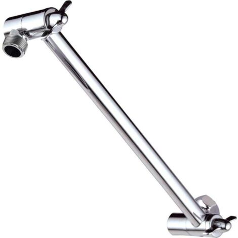 KZQ Brazo de extensión de cabezal de ducha ajustable de 11 pulgadas, brazo de ducha de latón, montaje de hardware de extensión