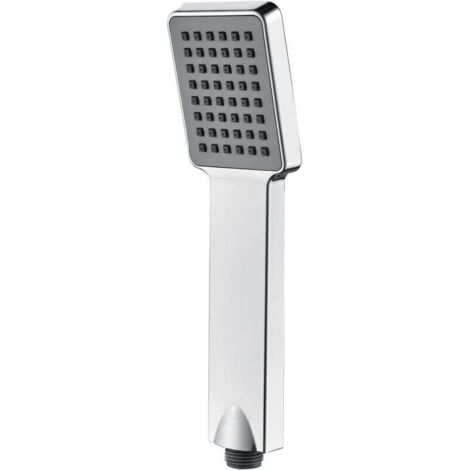 KZQ Cabezal de ducha con ahorro de agua - Cabezal de ducha universal de 1/2 pulgada, cabezal de ducha de baño fácil de instalar y limpiar, cabezal de ducha cuadrado, cromado