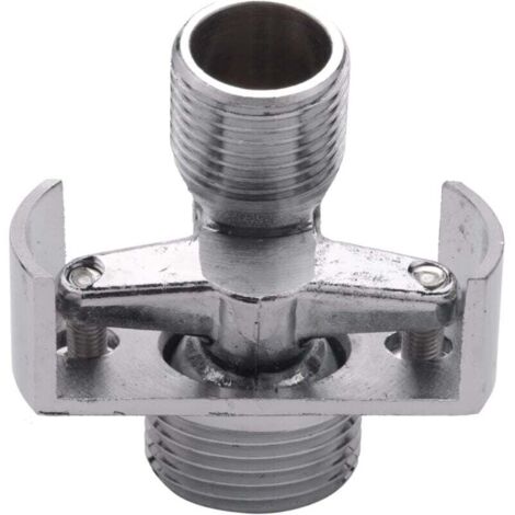 KZQ Cabezal de ducha de cobre con ajuste de ángulo de tubo de succión, ángulo curvo, pie excéntrico, tornillo de ángulo, accesorio de grifo de 18 mm