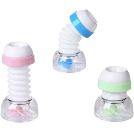 KZQ Cabezal de grifo giratorio de 360 grados, aireador burbujeante, rociador con filtro ahorrador de agua, boquilla con filtro ahorrador de agua, rociador con filtro para cocina y baño.