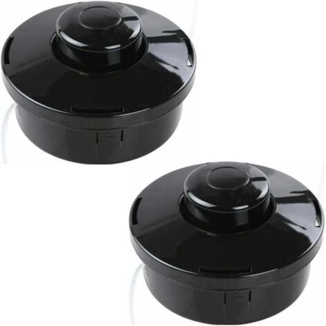 KZQ Cabezales de hilo dobles para desbrozadora universal, carrete de repuesto de nailon y cabezal de corte M10 x 1,25 para desbrozadora, carrete de hilo con punta automática (2 unidades)