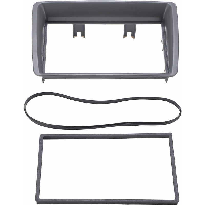 KZQ - Cadre de panneau de tableau de bord cd de commande centrale de Radio stéréo de voiture 2din, remplacement pour fiat Panda 2003 – 2012