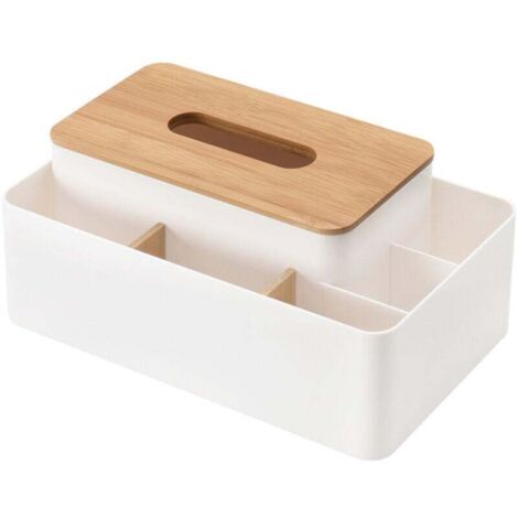 KZQ Caja de pañuelos rectangular multifunción para comedor, cocina, dormitorio, tocador y decoración del hogar.