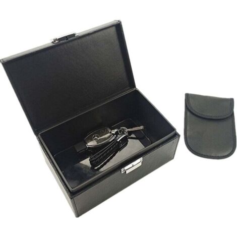 KZQ Caja Faraday extragrande para llaves de coche, antirrobo, para guardar llaves de seguridad (19 x 12 x 7 cm)