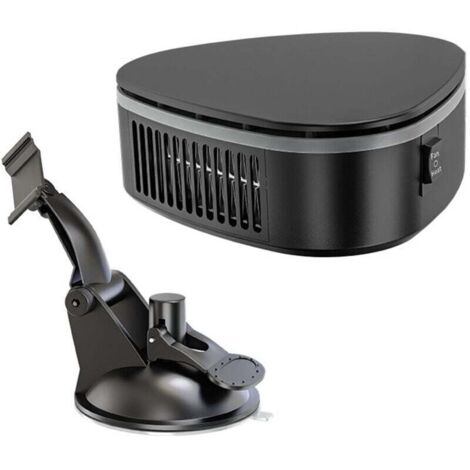 KZQ Calentador de coche de 120 W y 12 V, con ventilador y descongelador de invierno con rotación de 360° y ventosa.