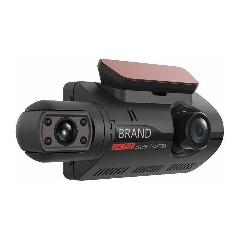 Caméra de voiture Dashcam avant et arrière, Full hd, grand angle 140°,avant + intérieur, 1pc. - KZQ