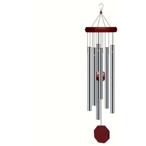 KZQ Campanas de viento para exteriores, decorativas con 6 tubos, con sonido relajante y relajante, para el hogar, jardín, patio, balcón y decoración de interiores.