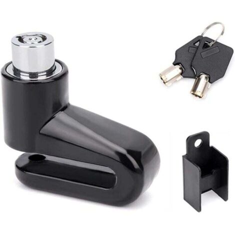 KZQ Candado antirrobo de acero para bicicleta de montaña, de seguridad, para motocicleta, con rotor y freno de disco