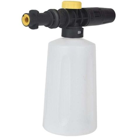 KZQ Cañón de espuma para hidrolavadoras Kärcher K2, K3, K4, K5, K6 y K7, kit de lanza de espuma para nieve de 750 ml con boquilla ajustable para lavado de autos y limpieza de ventanas.