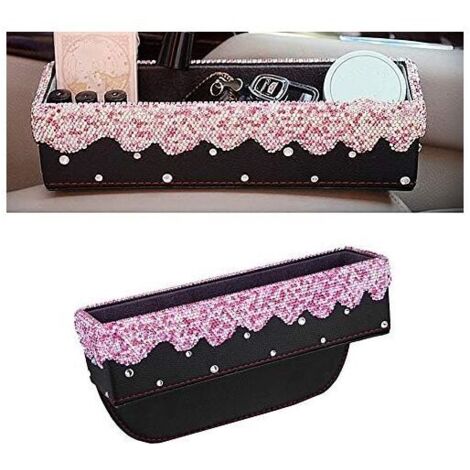 KZQ Car Storage Box, 250 x 130 mm, Portabicchieri Universale, Borsa Multifunzionale, Rosa, Taglia Unica