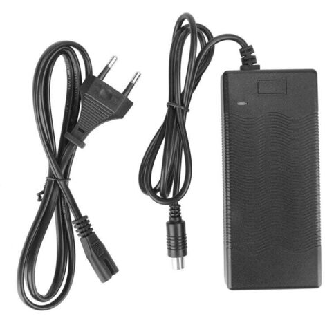 KZQ Cargador inteligente para bicicletas eléctricas y scooters 110V-240V estándar europeo, cabezal 42V DC - cabezal 42VDC