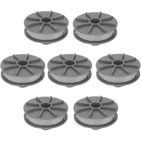 KZQ Carrete de hilo para desbrozadora Gardena 5307-20 1,65 mm 6,1 m, Carrete de hilo de repuesto para Gardena 5307 Easycut 400 Art.8846, ComfortCut450 Art.8847, PowerCut Art.8848 (7 uds.)