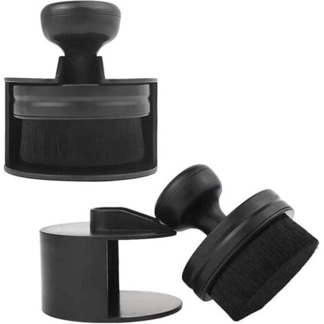 KZQ Cepillo para polvo de neumáticos de coche, 2 unidades, herramienta de limpieza de ruedas, cepillo para polvo de cerdas suaves, cepillo de imprimación, adecuado para la limpieza del coche.