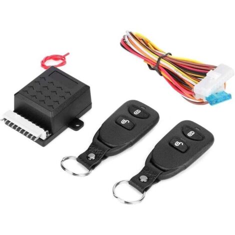 KZQ Cerradura remota para coche, sistema de alarma central universal para coche, kit de cerradura con llave antirrobo y control remoto