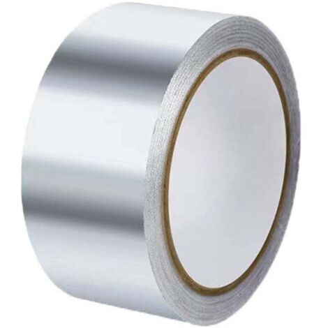 KZQ Cinta de aluminio de 20 mx3 cm, cinta de sellado de aluminio, impermeable, para cocina, baño, electricista y superficies metálicas (plateada)