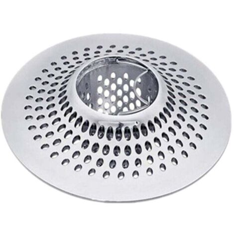 KZQ Colador de pelo para bañera y ducha de acero inoxidable, 12 cm