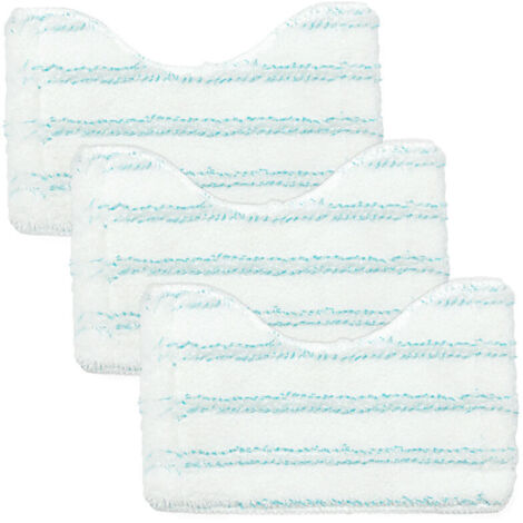 KZQ Confezione da 3 pezzi di ricambio in microfibra per il detergente per bagno Leifheit Micro Duo Mocio telescopico per bagno, 20 x 12,5 cm