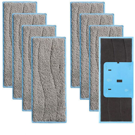 KZQ Confezione da 8 panni per mocio per Irobot Braava Jet M6, panni in microfibra lavabili e riutilizzabili per Irobot M6134. Prodotti e accessori per la pulizia.