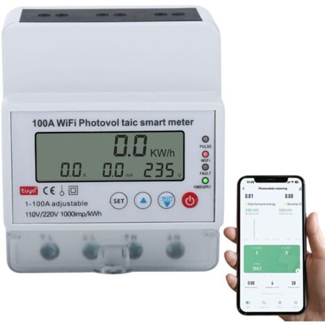 Monor AC su guida din 6IN1 110V 220V 380V 100A Tensione Corrente Fattore di potenza KWH attivo Misuratore di frequenza di energia elettrica VOLT AMP 1420 Monor AC su guida din 6IN1 110V 220V 380V 100A Tensione Corrente Fattore di potenza KWH attivo Misuratore di frequenza di energia elettrica VOLT AMP 1420