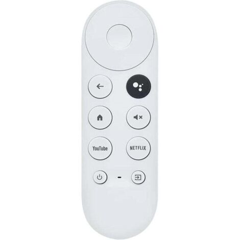 KZQ Control remoto de voz Bluetooth G9N9N para Google Chromcast TV 4K Snow, reemplazo de Google Remote con botones para Netflix y YouTube (solo control remoto)