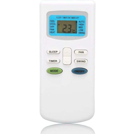 KZQ Control remoto universal para aire acondicionado compatible con TCL, Dronic, Klimaire, Pioneer, Ciac, Airton, Dronic, Fujico, Universal Asia, Airmaster y Ayre.