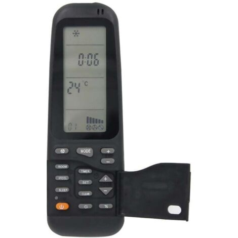 KZQ Control remoto universal para aire acondicionado Electra/Airwell/Emailair/Elco RC-3, control remoto de repuesto para aire acondicionado - Negro