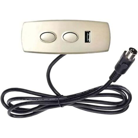 KZQ Controlador de sillón reclinable eléctrico, elevador eléctrico, sillón de ocio, 2 botones, 1 motor (con cargador USB de 5 V y 2 A)