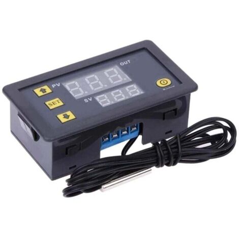 KZQ Controlador de temperatura, interruptor de control de temperatura, microplaca de control de temperatura, termostato de 12 V y programador de temperatura (79 x 43 x 26 mm)