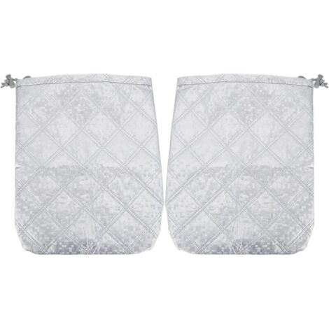 KZQ Coppia di calotte per specchietti laterali, protezione da neve, antigelo, antipioggia e antigelo (33 x 27 cm)