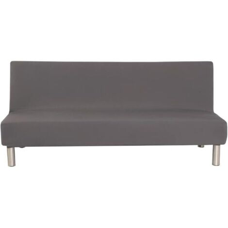 KZQ Copridivano elastico, coprifuton a 2 posti, protezione per poltrona con base elastica (grigio)