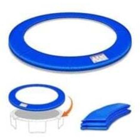 Coussin De Protection Trampoline 244-305 Cm – Rembordure Sécurité Anti-UV Bleu Résistant