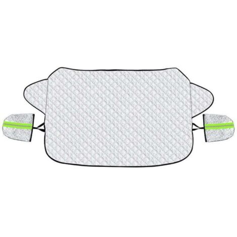 KZQ Cubierta de nieve para parabrisas de coche de 4 capas de grosor con protección antirreflejos nocturnos para quitar la nieve y prevenir las heladas en SUV, camiones, sedán y furgonetas (147 x 1