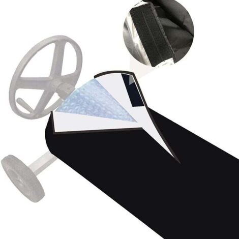 KZQ Cubierta solar enrollable para piscina, cubierta de tela impermeable, cubierta protectora impermeable para sombrilla (490 x 96 cm)