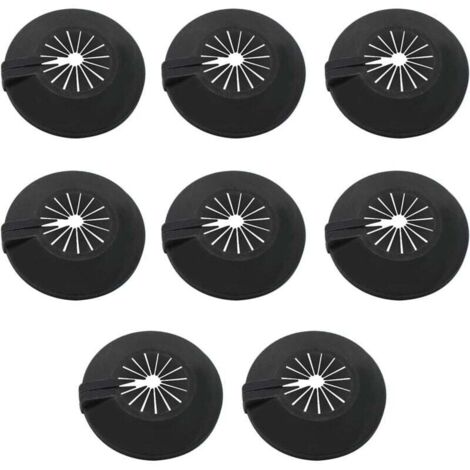 KZQ Cubiertas para tubos de radiador, 8 piezas de roseta para radiador, uso universal para tubos de 8-30 mm, las cubiertas de las abrazaderas de tubo están diseñadas con clips en el interior para