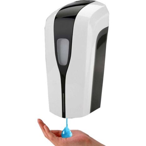 KZQ Dispensador automático de jabón de pared de 1000 ml, dispensador de desinfectante de manos líquido, dispensador de jabón comercial eléctrico sin contacto para baño, cocina, hotel, restaurante