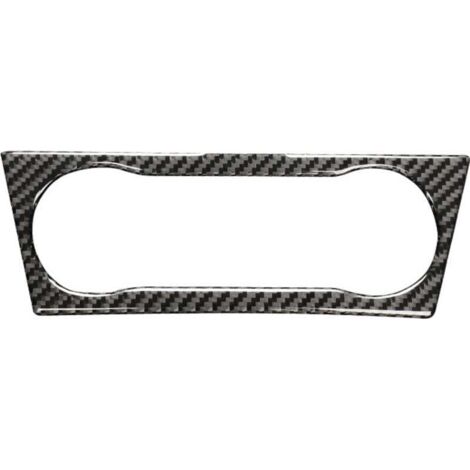 KZQ Embellecedor adhesivo para panel de interruptores de aire acondicionado de coche, compatible con modelos A/B/GLA/CLA con volante a la izquierda (fibra de carbono)